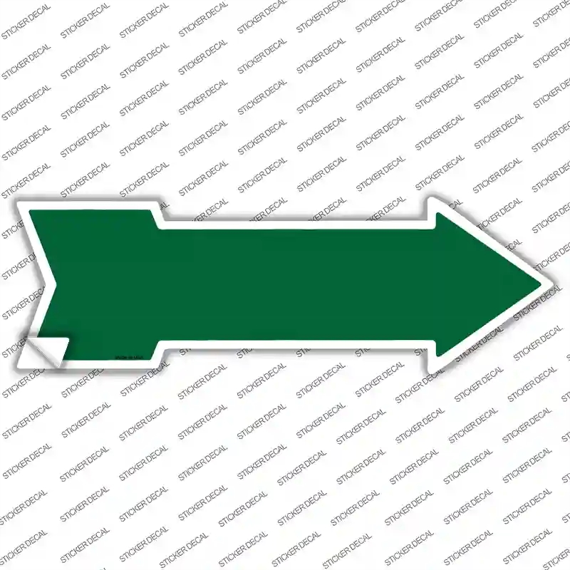 A-102s-XL Green Novelty Arrow Sticker Decal, Extra Large