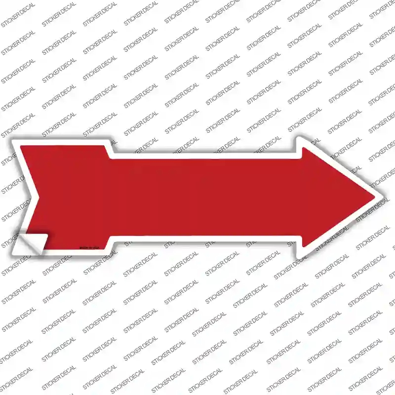 A-106s-S Red Novelty Arrow Sticker Decal, Small