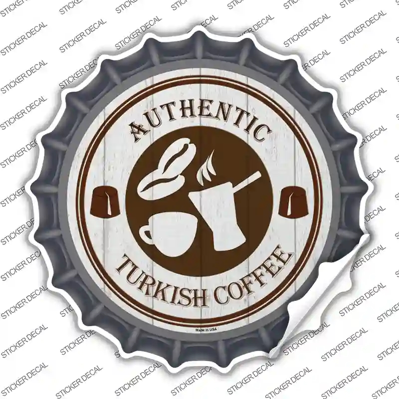 BC-1371s-L Authentic Turkish Novelty Bottle Cap Sticker Decal, Large