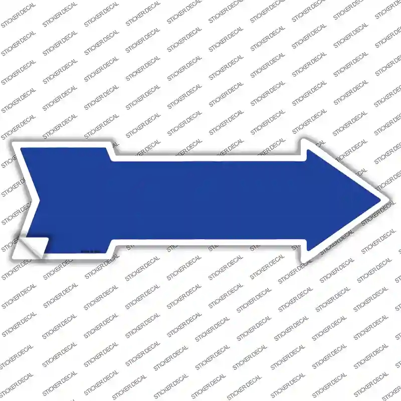 A-103s-XL Blue Novelty Arrow Sticker Decal, Extra Large
