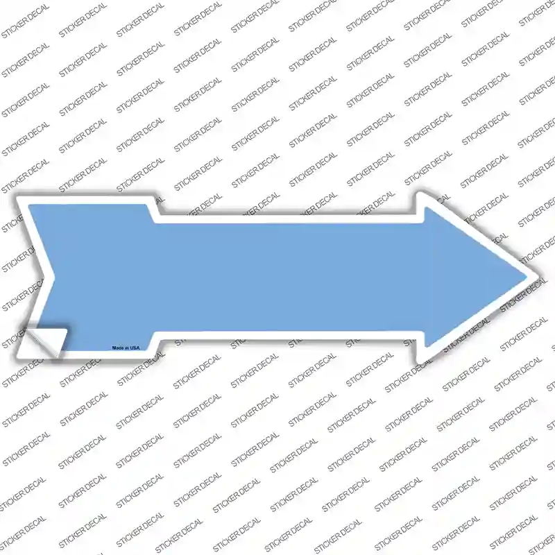 A-110s-S Light Blue Novelty Arrow Sticker Decal, Small