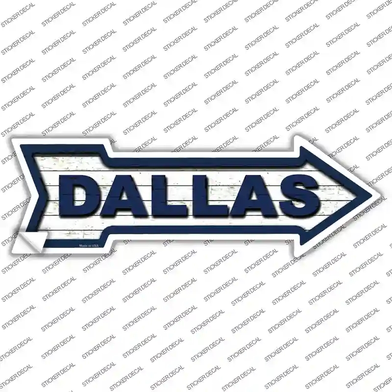 A-331s-S Dallas Novelty Arrow Sticker Decal, Small