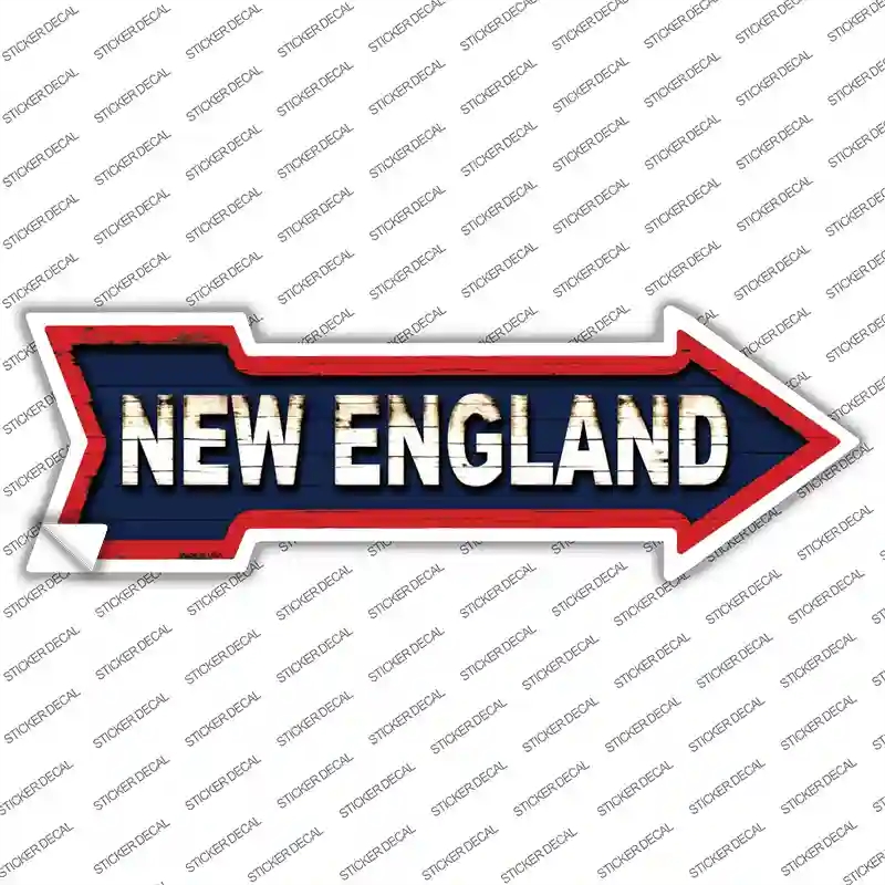 A-333s-S   England Novelty Arrow Sticker Decal, Small