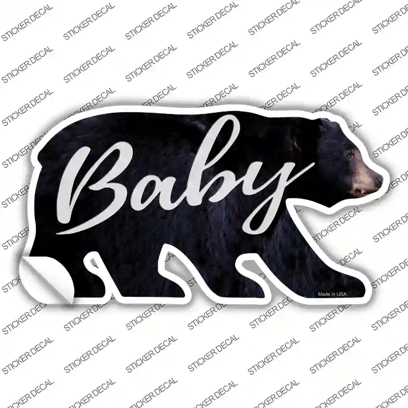 BR-057s-XL Baby Novelty Bear Sticker Decal, Extra Large