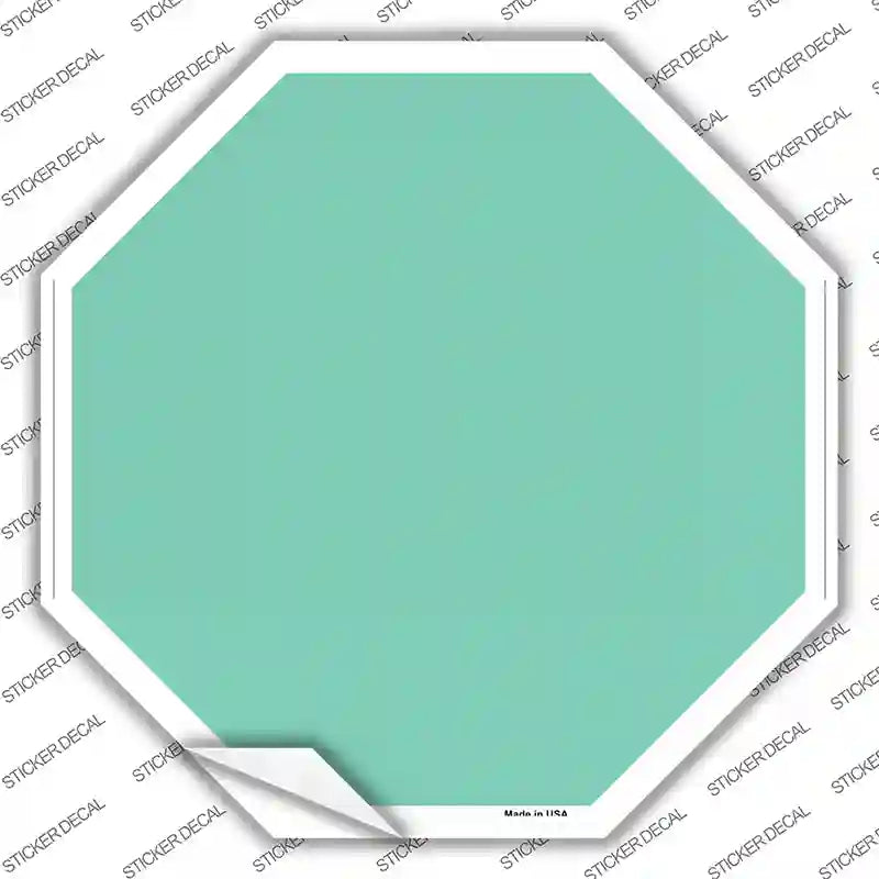 BS-1014s-XL Mint Solid Novelty Octagon Sticker Decal, Extra Large