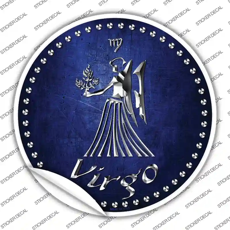 C-541s-S Virgo Novelty Circle Sticker Decal, Small