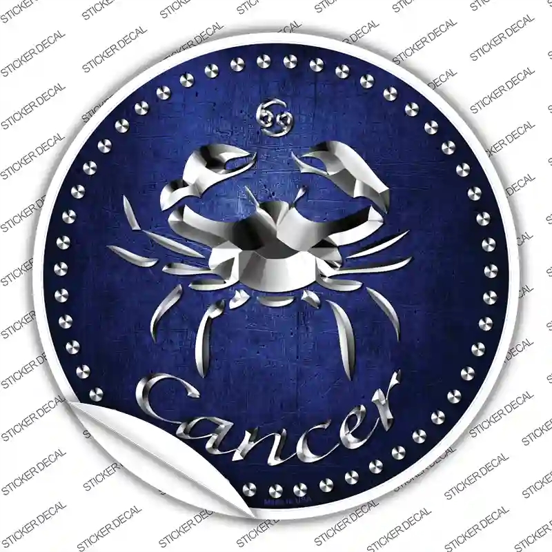 C-539s-L Cancer Novelty Circle Sticker Decal, Large