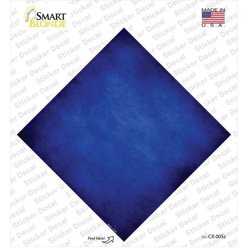 CX-005s-M Blue Oil Rubbed Novelty Diamond Sticker Decal, Medium