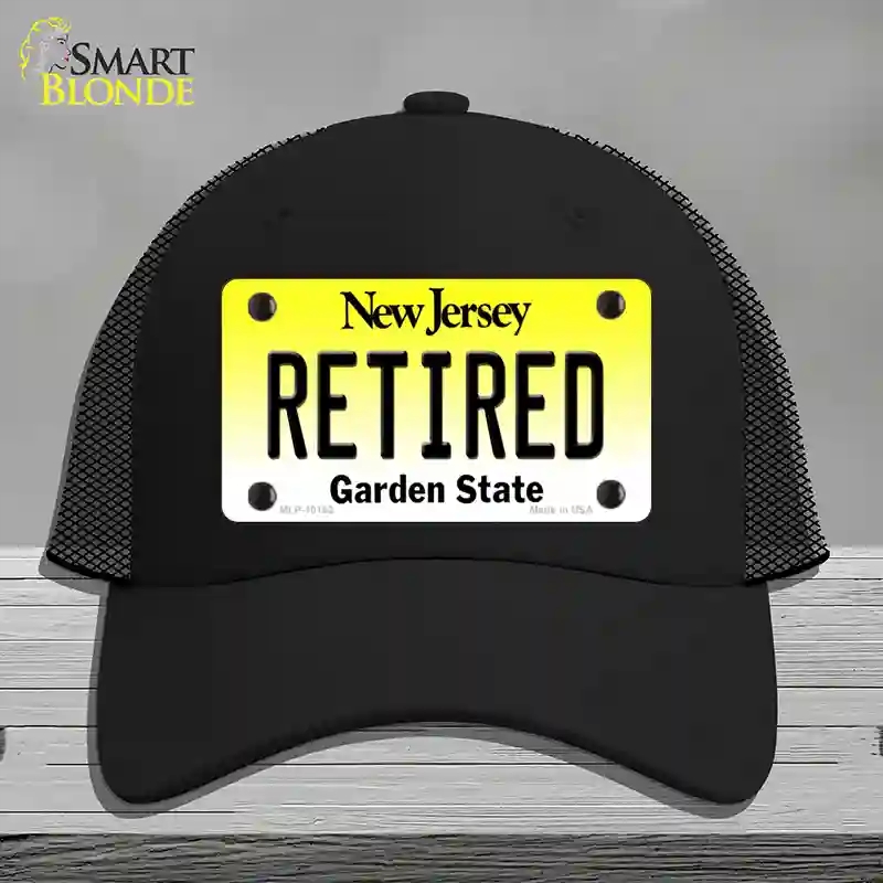 HAT01-MLP-10162 Retired   Jersey Novelty License Plate Hat, Mesh - Black