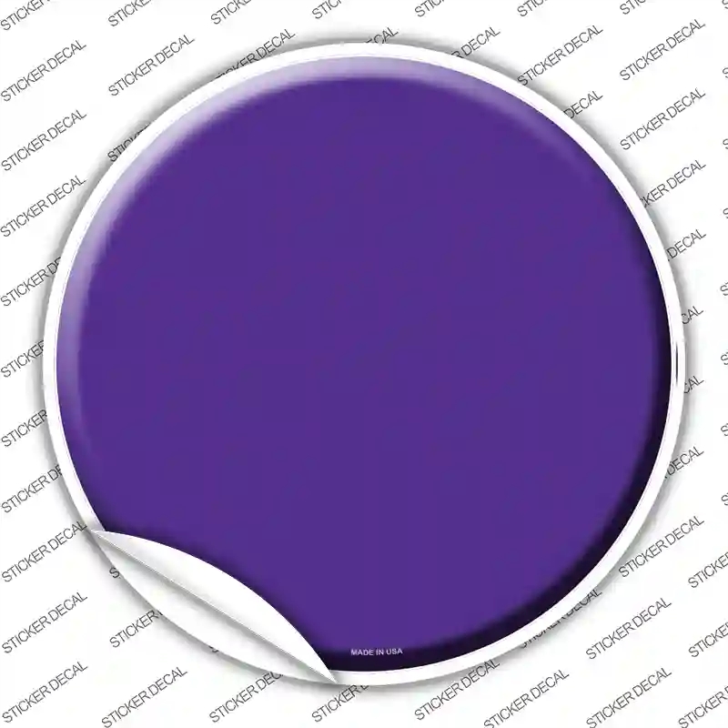 C-159s-XL Purple Novelty Circle Sticker Decal, Extra Large