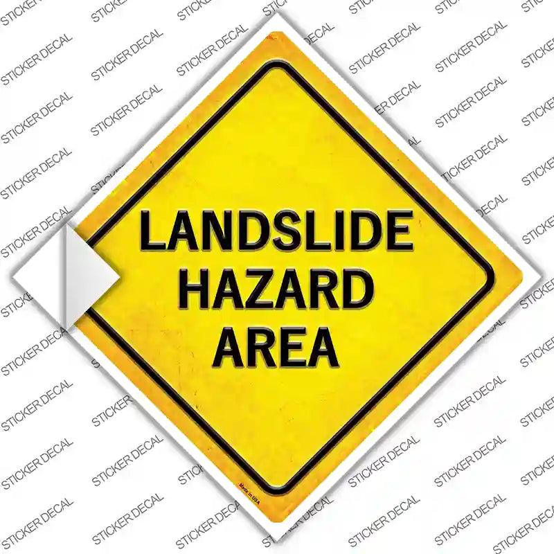 CX-393s-L Landslide Diamond Area Novelty Sticker Decal, Large