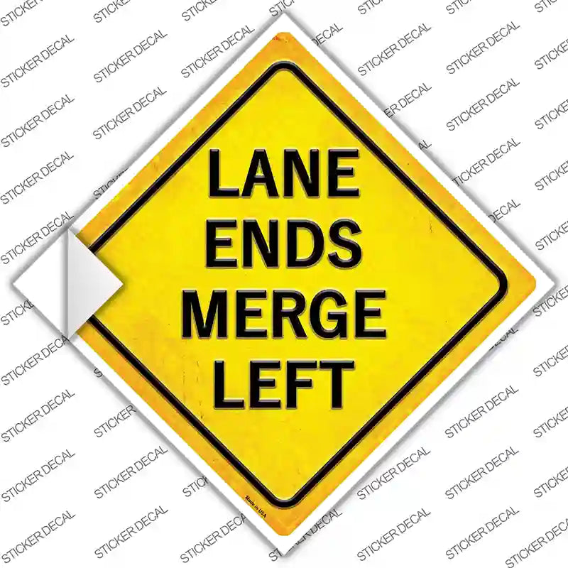 CX-401s-L Merge Left Novelty Diamond Sticker Decal, Large