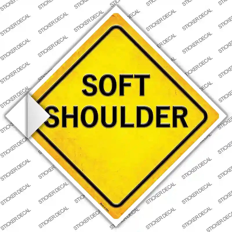 CX-421s-S Soft Shoulder Novelty Diamond Sticker Decal, Small
