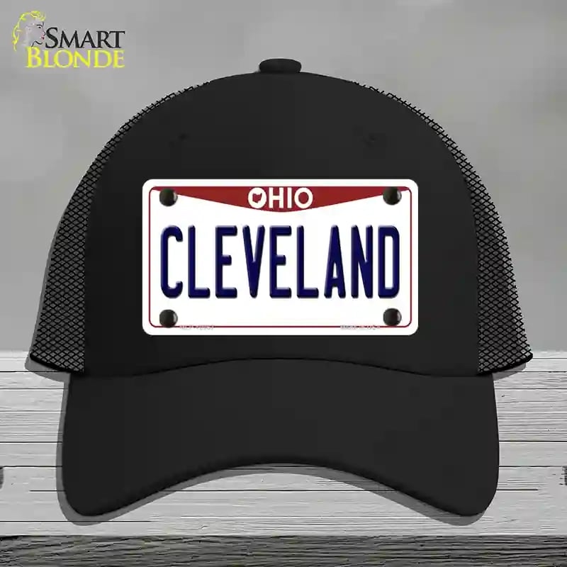 HAT01-MLP-10067 Cleveland Ohio Novelty License Plate Hat, Mesh - Black