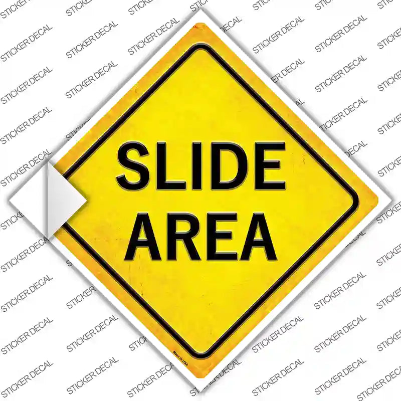 CX-433s-S Slide Area Novelty Diamond Sticker Decal, Small