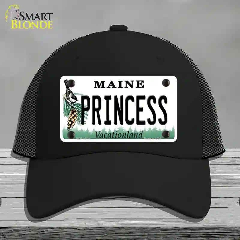 HAT01-MLP-10414 Princess Maine Novelty License Plate Hat, Mesh - Black