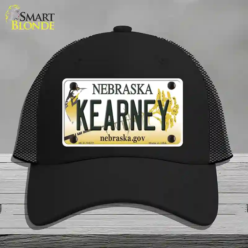 HAT01-MLP-10572 Kearney Nebraska Novelty License Plate Hat, Mesh - Black