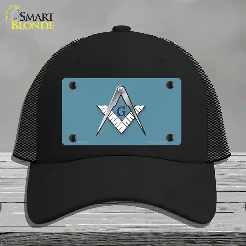 HAT01-MLP-107 Masons Logo Novelty License Plate Hat, Mesh - Black