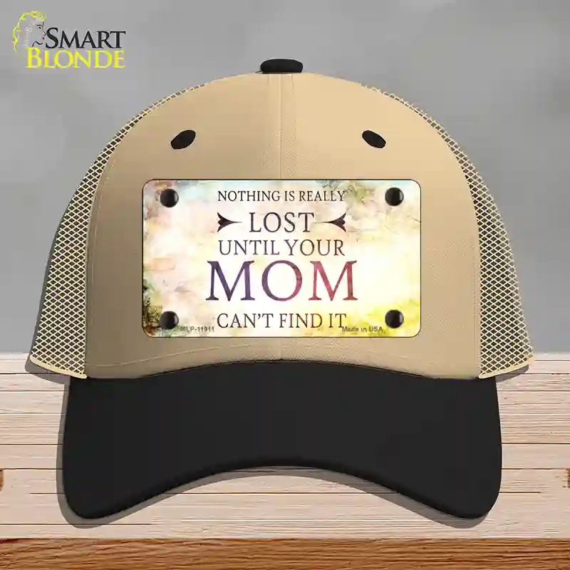 HAT02-MLP-11911 Nothing is Really Lost Novelty License Plate Hat, Mesh - Khaki & Black
