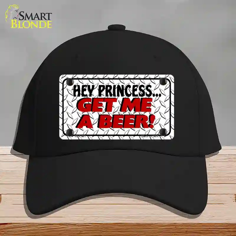 HAT03-MLP-031 Get Me a Beer Novelty License Plate Hat, Cotton - Black