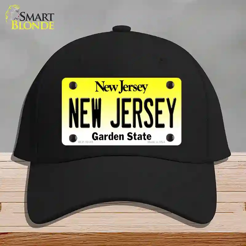 HAT03-MLP-10145   Jersey Garden State Novelty License Plate Hat, Cotton - Black