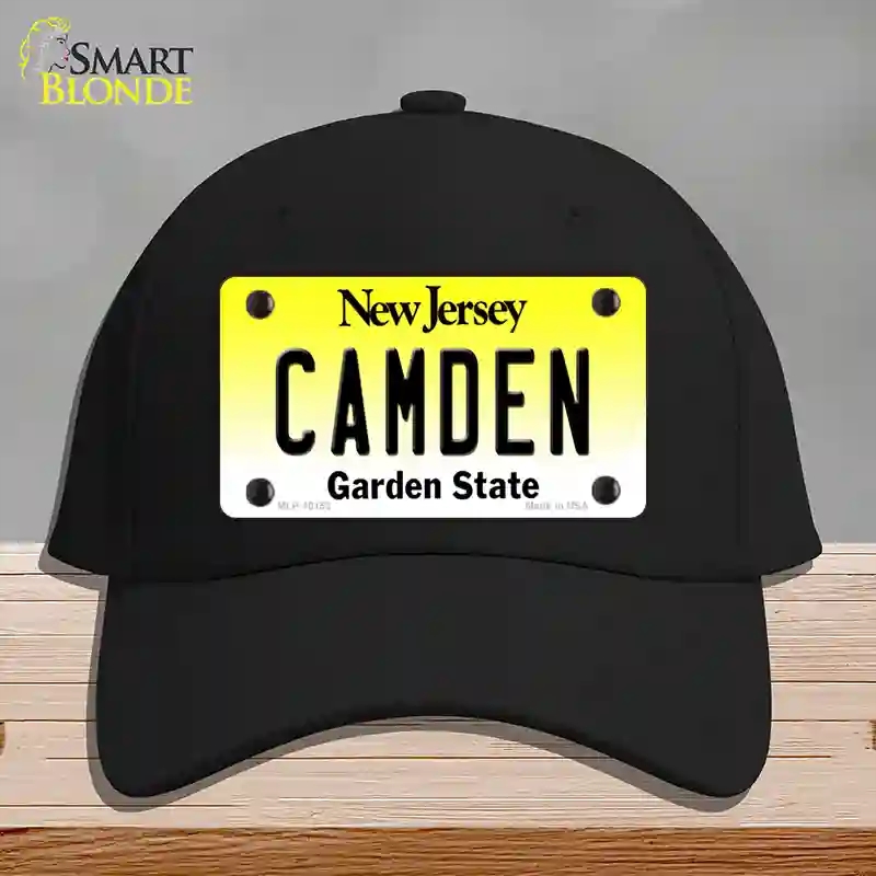 HAT03-MLP-10152 Camden   Jersey Novelty License Plate Hat, Cotton - Black