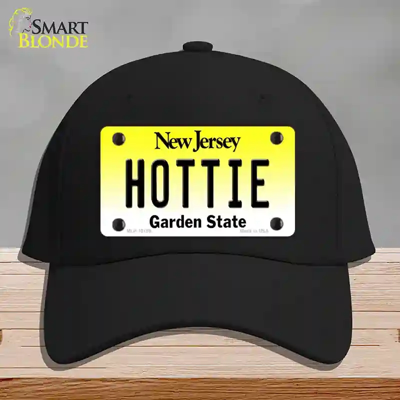 HAT03-MLP-10159 Hottie   Jersey Novelty License Plate Hat, Cotton - Black