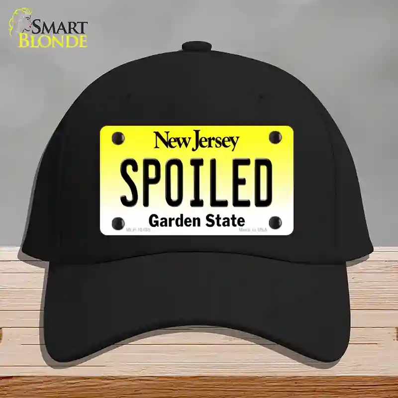 HAT03-MLP-10165 Spoiled   Jersey Novelty License Plate Hat, Cotton - Black