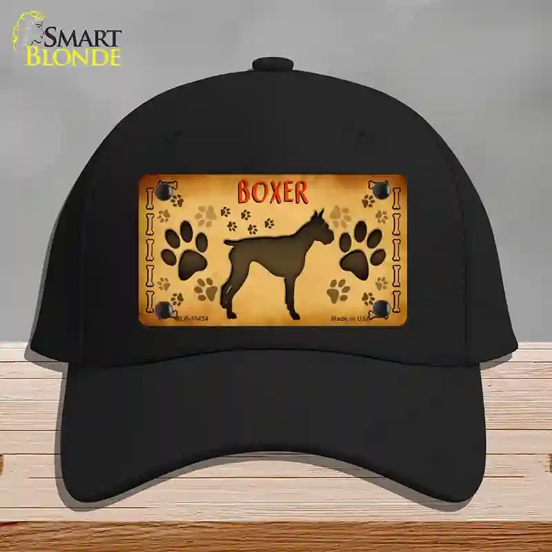 HAT03-MLP-10434 Boxer Novelty License Plate Hat, Cotton - Black