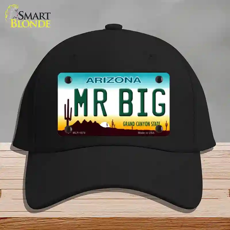 HAT03-MLP-1079 Mr. Big Arizona Novelty License Plate Hat, Cotton - Black