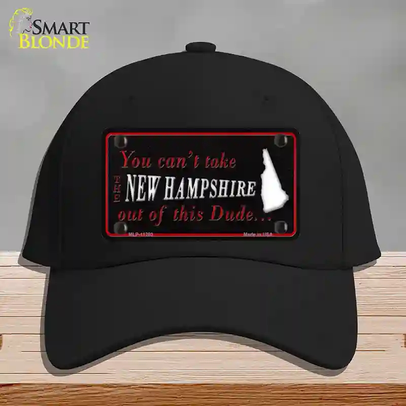 HAT03-MLP-11283   Hampshire Dude Novelty License Plate Hat, Cotton - Black