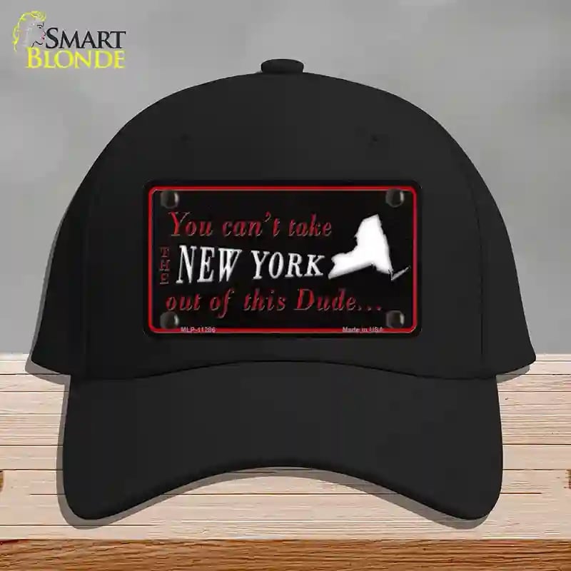 HAT03-MLP-11286   York Dude Novelty License Plate Hat, Cotton - Black