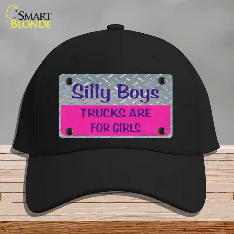 HAT03-MLP-1134 Silly Boys Novelty License Plate Hat, Cotton - Black