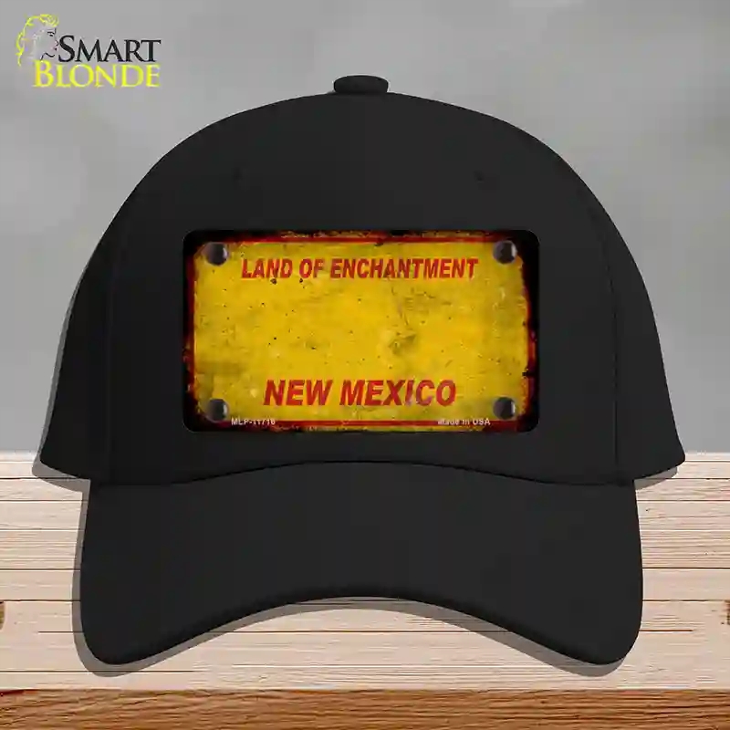 HAT03-MLP-11716   Mexico Rusty Blank Novelty License Plate Hat, Cotton - Black