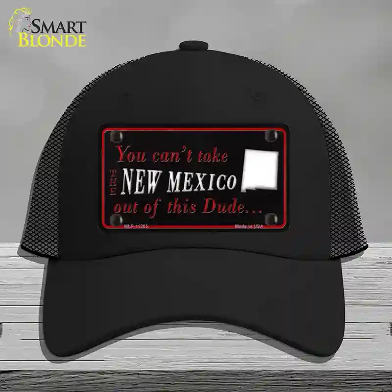 HAT01-MLP-11285   Mexico Dude Novelty License Plate Hat, Mesh - Black