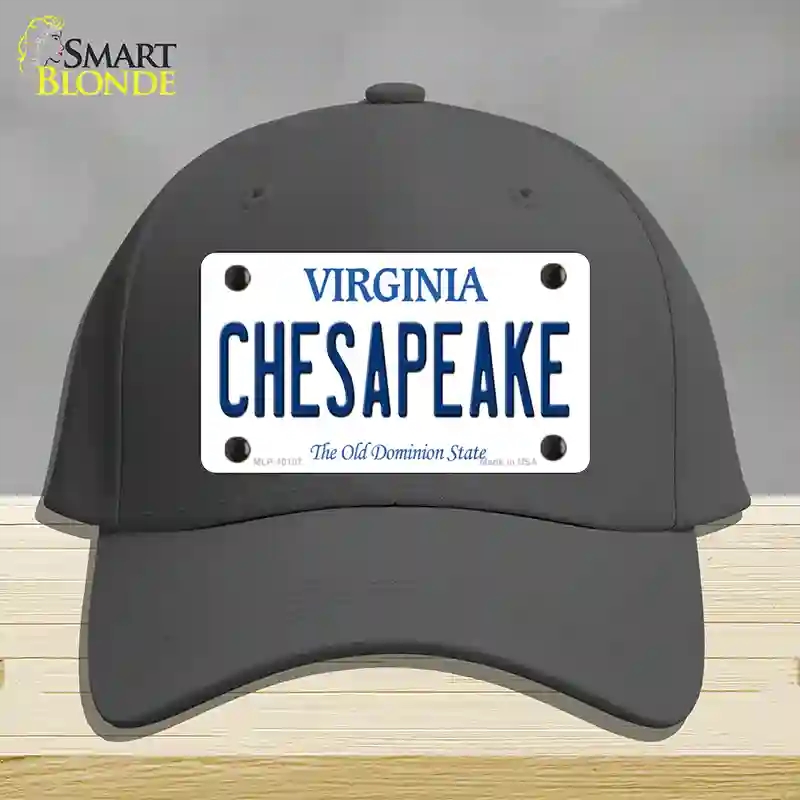 HAT04-MLP-10107 Chesapeake Virginia Novelty License Plate Hat, Cotton - Charcoal