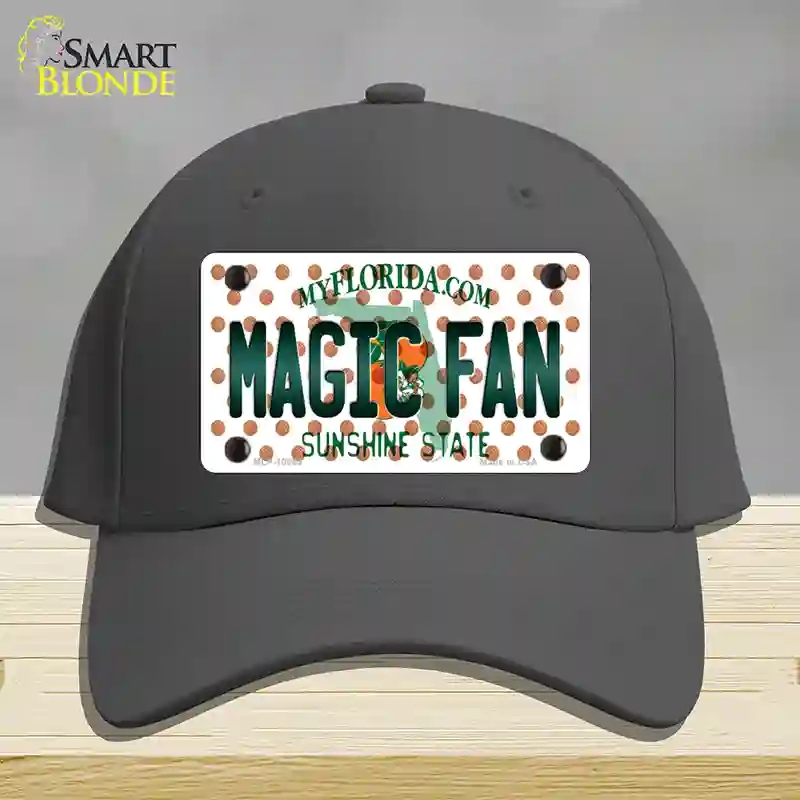 HAT04-MLP-10869 Magic Fan Florida Novelty License Plate Hat, Cotton - Charcoal