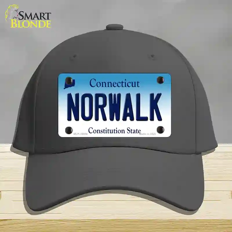 HAT04-MLP-10896 Norwalk Connecticut Novelty License Plate Hat, Cotton - Charcoal