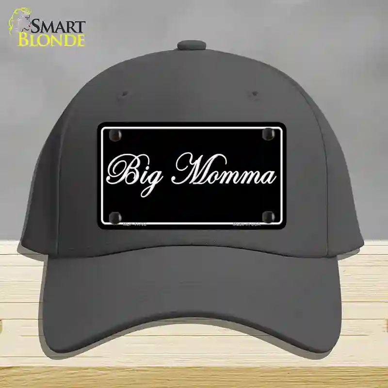 HAT04-MLP-11702 Big Momma Novelty License Plate Hat, Cotton - Charcoal