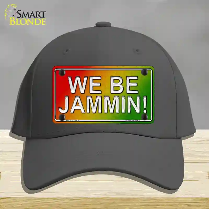 HAT04-MLP-11763 We Be Jamming Rasta Novelty License Plate Hat, Cotton - Charcoal