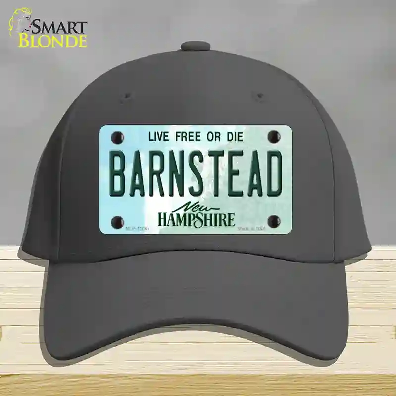 HAT04-MLP-12081 Barnstead   Hampshire State Novelty License Plate Hat, Cotton - Charcoal