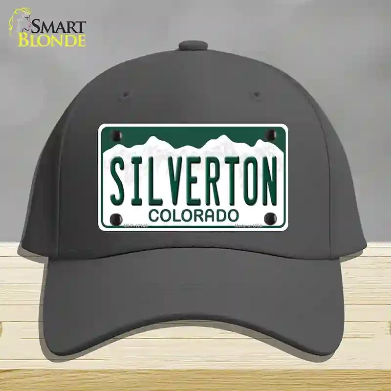 HAT04-MLP-12143 Silverton Colorado Novelty License Plate Hat, Cotton - Charcoal