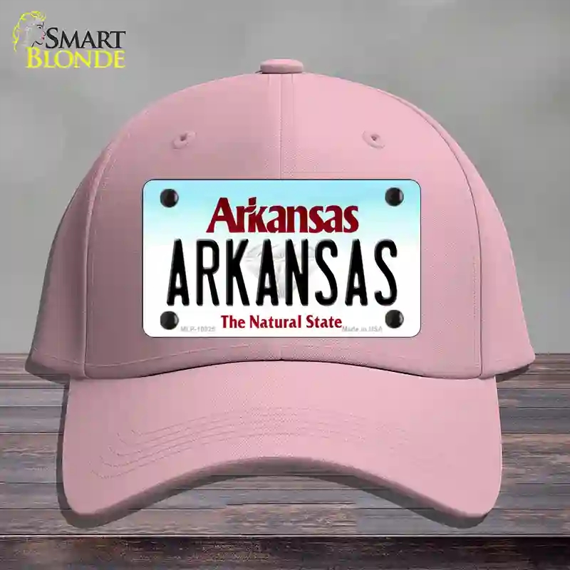 HAT05-MLP-10025 Arkansas Diamond Novelty License Plate Hat, Cotton - Pink