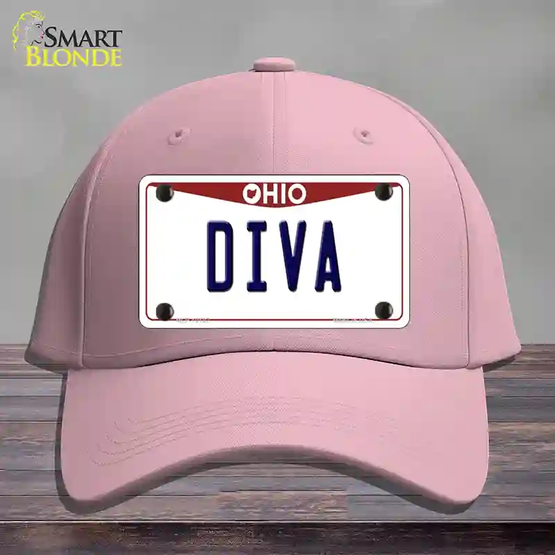 HAT05-MLP-10102 Diva Ohio Novelty License Plate Hat, Cotton - Pink