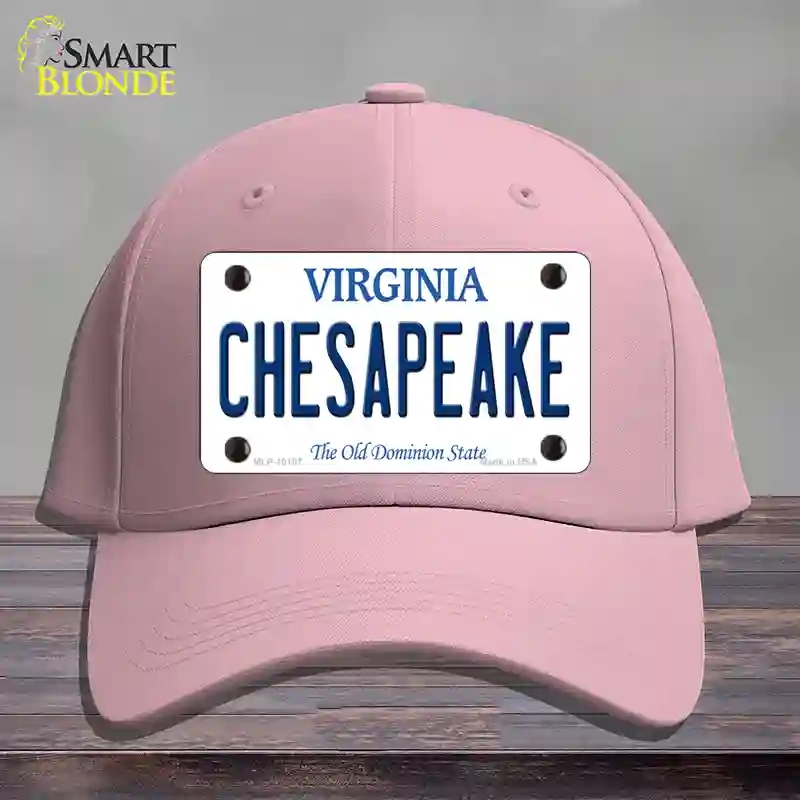 HAT05-MLP-10107 Chesapeake Virginia Novelty License Plate Hat, Cotton - Pink