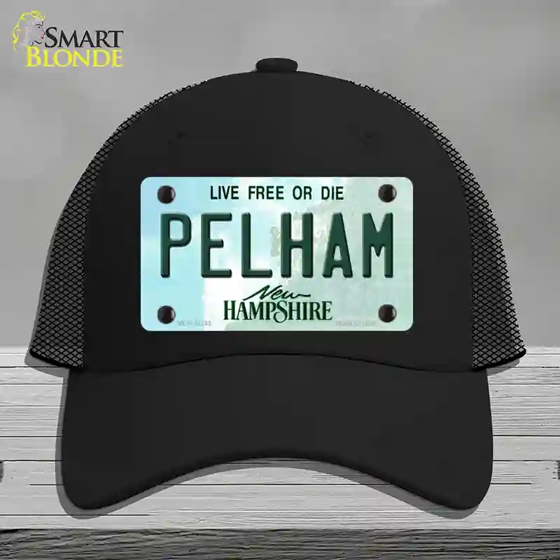 HAT01-MLP-12163 Pelham   Hampshire Novelty License Plate Hat, Mesh - Black