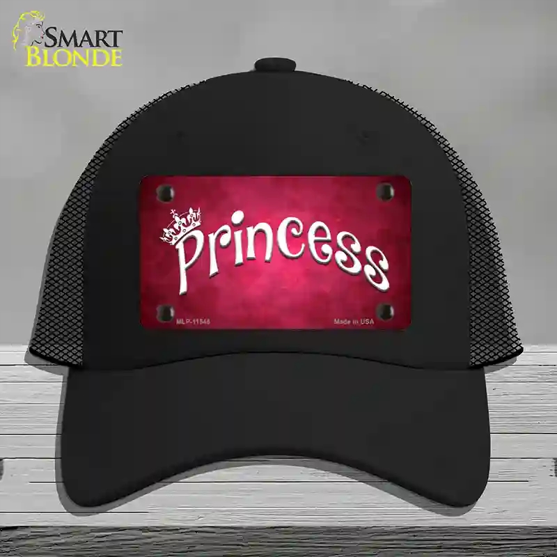 HAT01-MLP-11545 Princess Novelty License Plate Hat, Mesh - Black