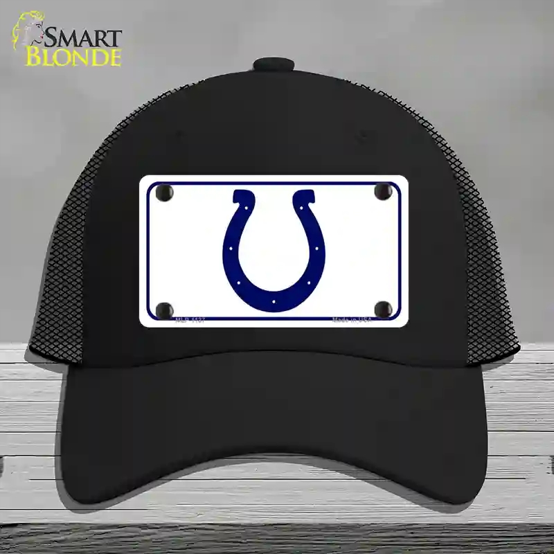 HAT01-MLP-1137 Horseshoe Novelty License Plate Hat, Mesh - Black