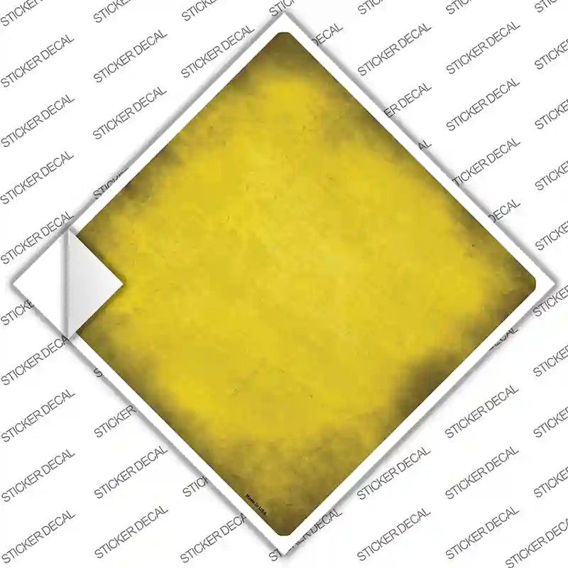 CX-006s-L Yellow Oil Rubbed Novelty Diamond Sticker Decal, Large