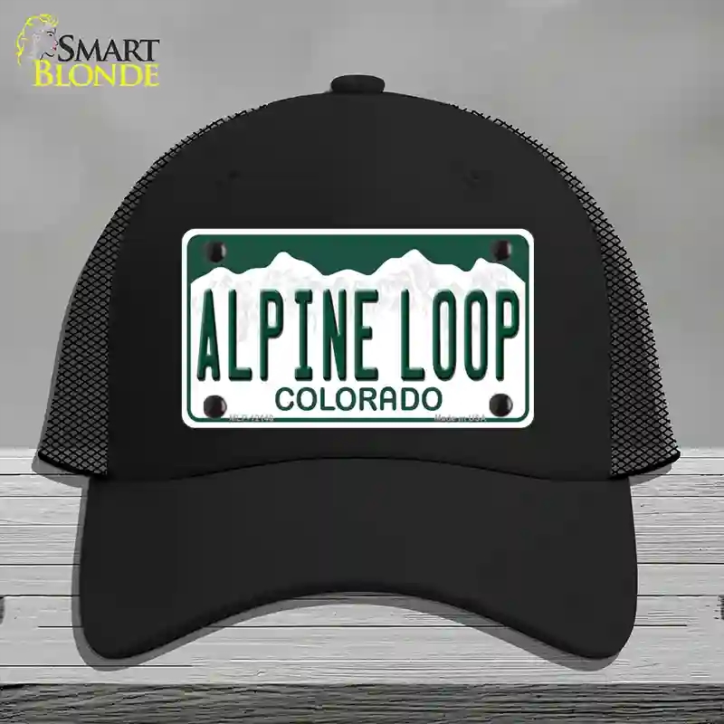 HAT01-MLP-12148 Alpine Loop Colorado Novelty License Plate Hat, Mesh - Black